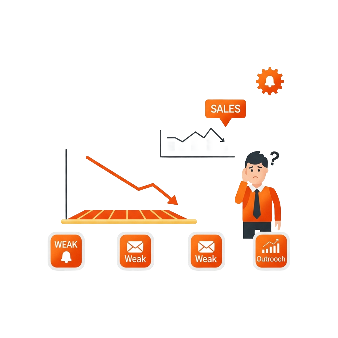 送信件数が少なく売上が伸びない